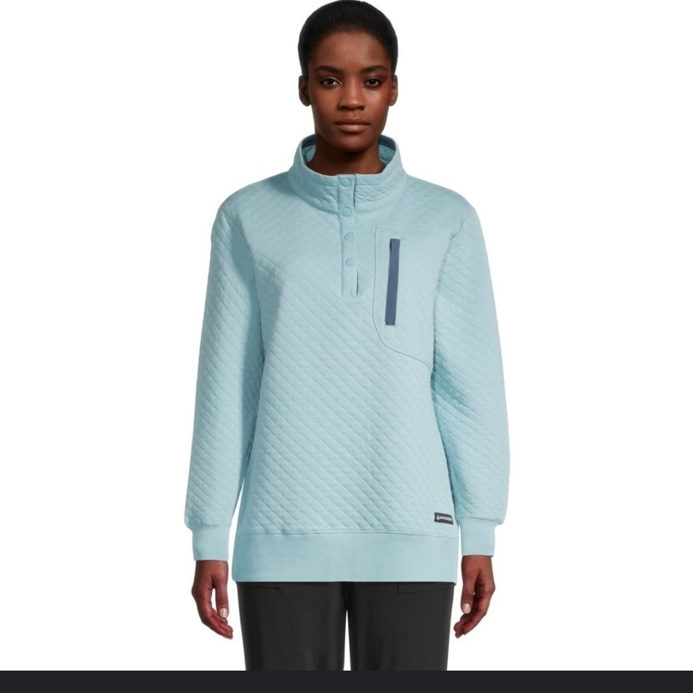 Woods Farnham Turtleneck quilted sweater size medium